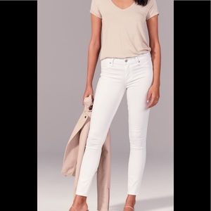 Abercrombie and fitch midrise super skinny jeans